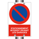 Stationnement interdit devant les garages