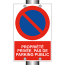 Propriété privée. Pas de parking public