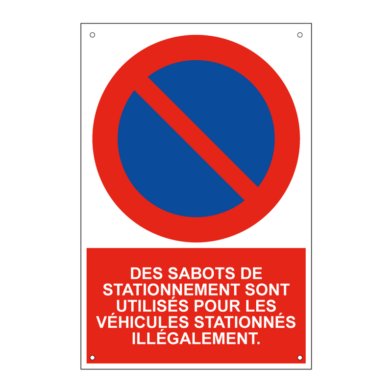 Des sabots de stationnement sont utilisés pour les véhicules stationnés illégalement.