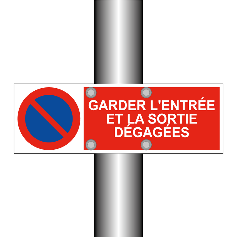 Garder l'entrée et la sortie dégagées