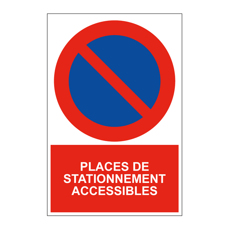 Places de stationnement accessibles