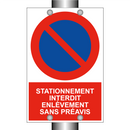 Stationnement interdit enlèvement sans préavis