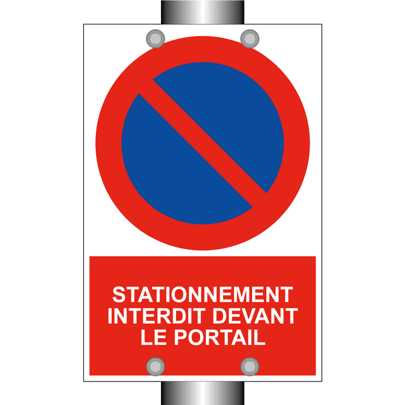 Stationnement interdit devant le portail