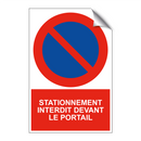 Stationnement interdit devant le portail