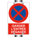Garder l'entrée dégagée