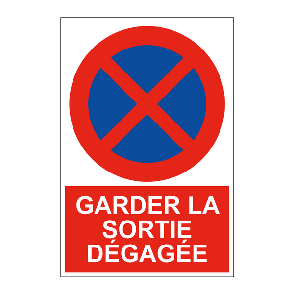 Garder la sortie dégagée