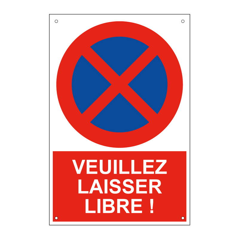 Veuillez laisser libre !