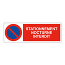 Stationnement nocturne interdit