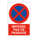 Impasse, pas de passage