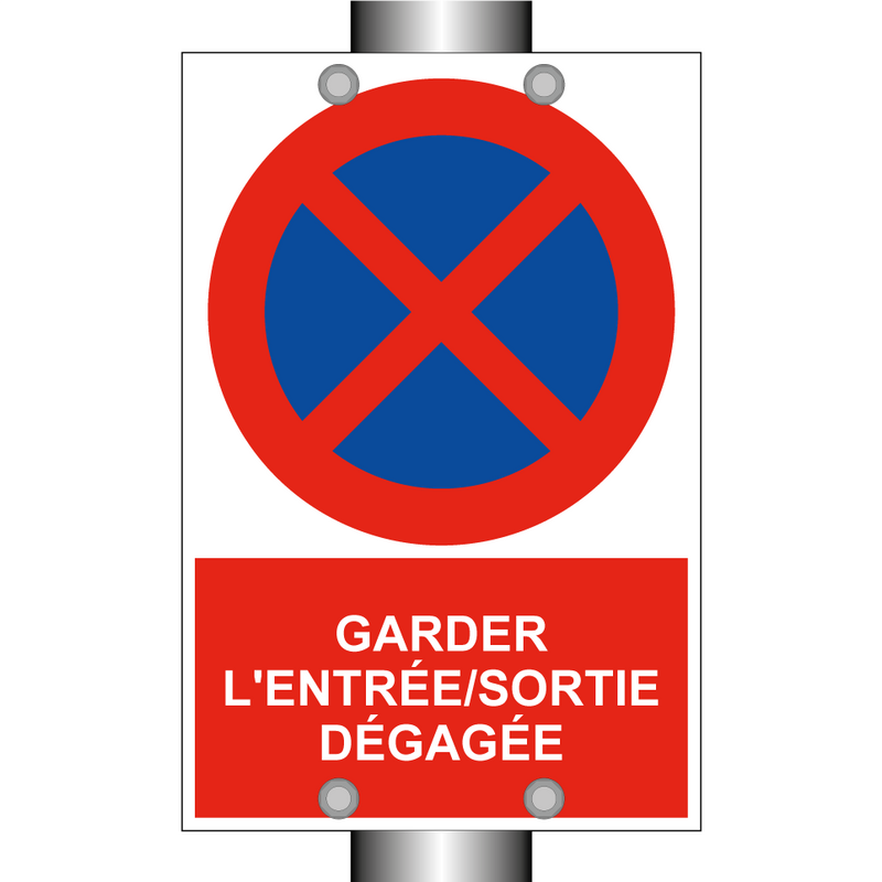 Garder l'entrée/sortie dégagée