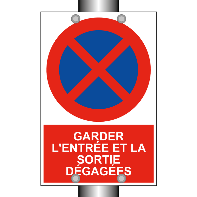 Garder l'entrée et la sortie dégagées