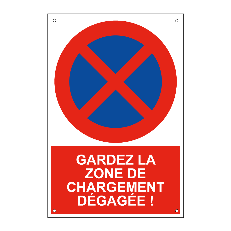 Gardez la zone de chargement dégagée !