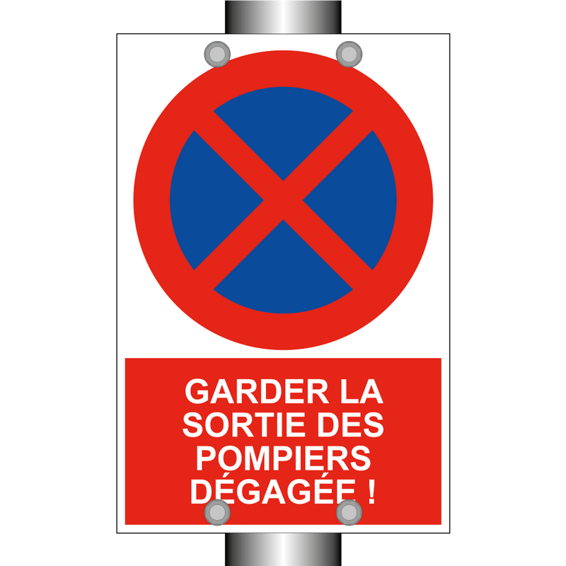 Garder la sortie des pompiers dégagée !