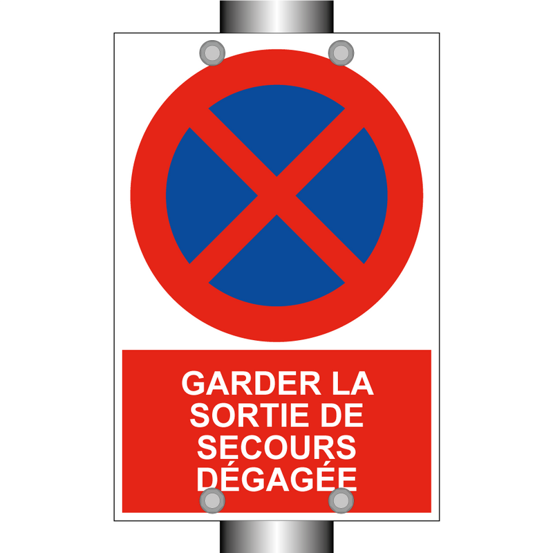 Garder la sortie de secours dégagée
