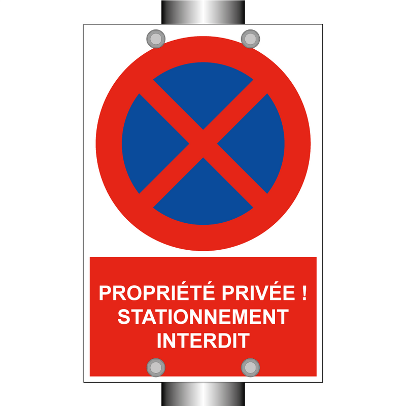 Propriété privée ! Stationnement interdit.