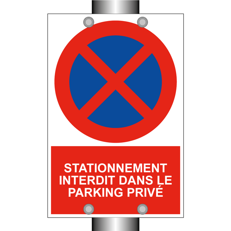 Stationnement interdit dans le parking privé