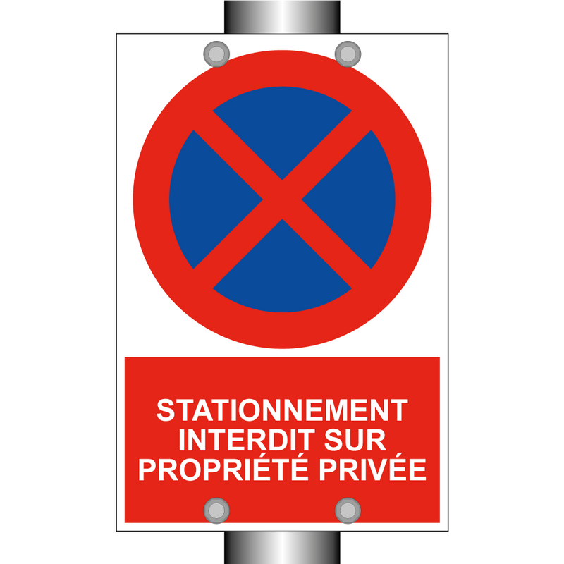 Stationnement interdit sur propriété privée
