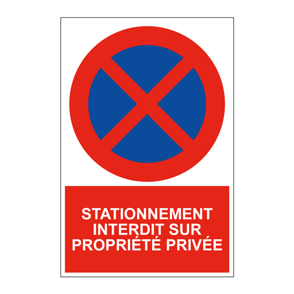 Stationnement interdit sur propriété privée