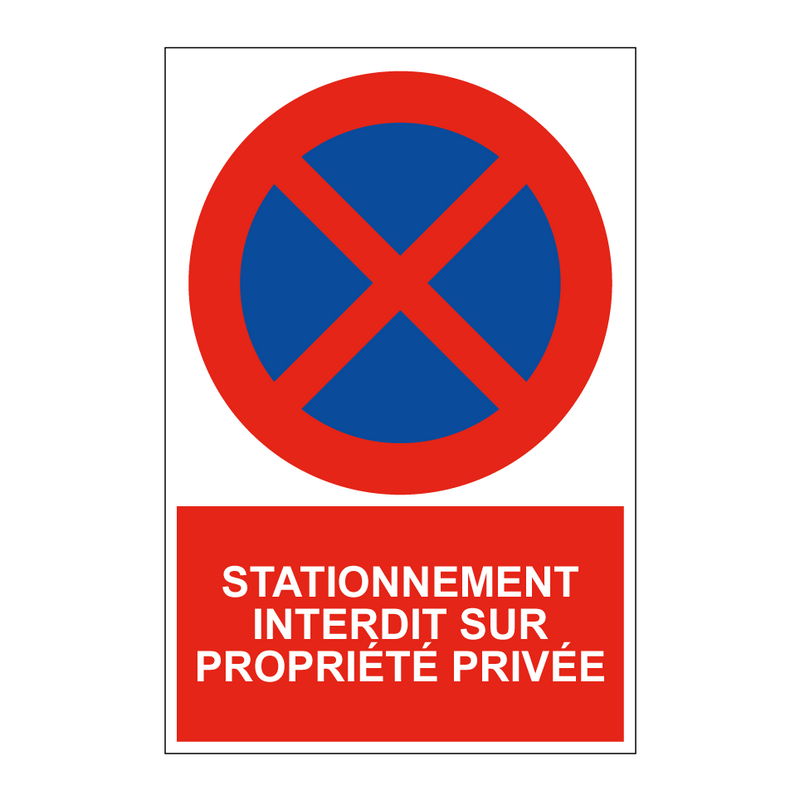 Stationnement interdit sur propriété privée