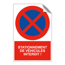 Stationnement de véhicules interdit !