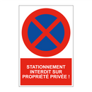 Stationnement interdit sur propriété privée !