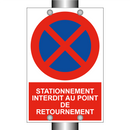Stationnement interdit au point de retournement