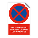Stationnement interdit devant les garages