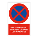 Stationnement interdit devant les garages