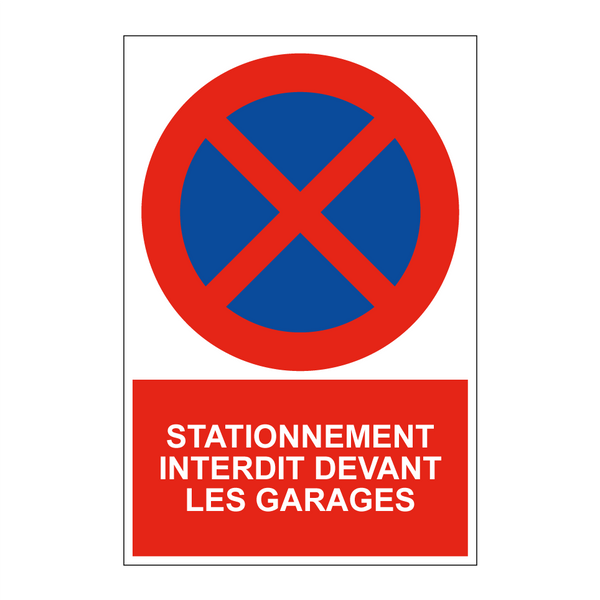 Stationnement interdit devant les garages