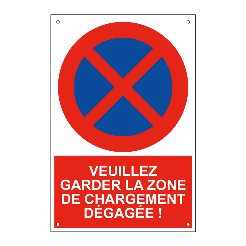 Veuillez garder la zone de chargement dégagée !