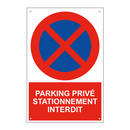 Parking privé stationnement interdit