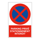 Parking privé stationnement interdit
