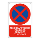 Zone d'approche pour les services d'urgence