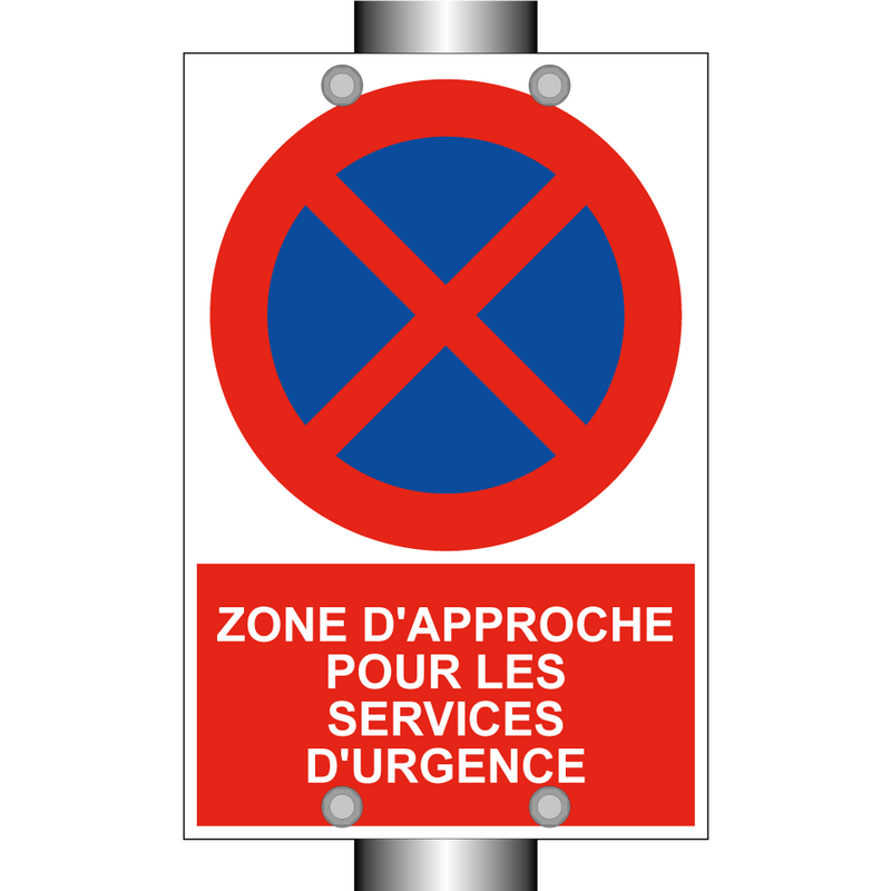 Zone d'approche pour les services d'urgence