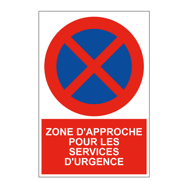 Zone d'approche pour les services d'urgence