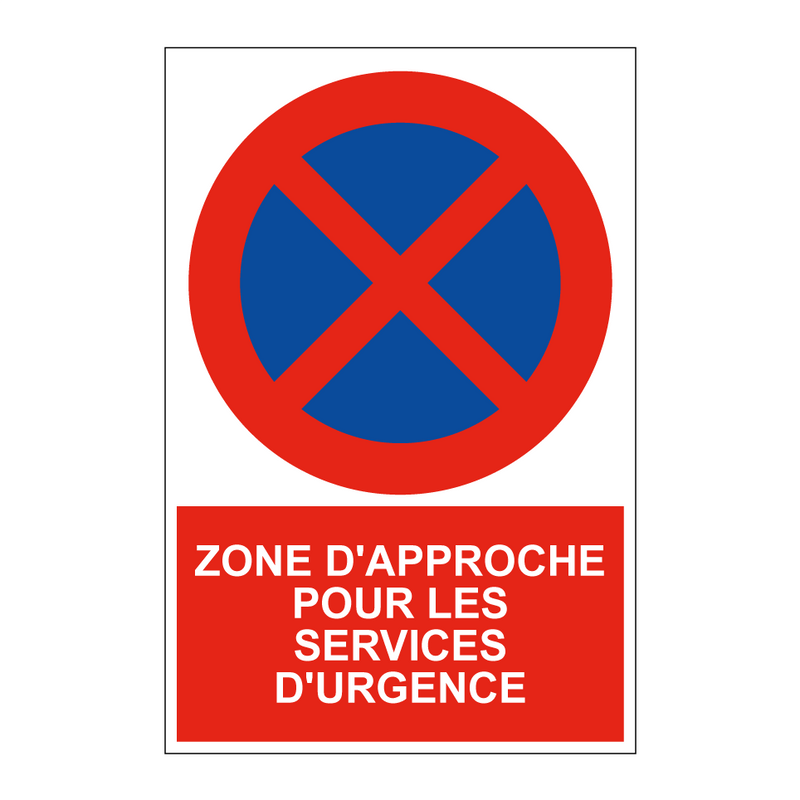 Zone d'approche pour les services d'urgence