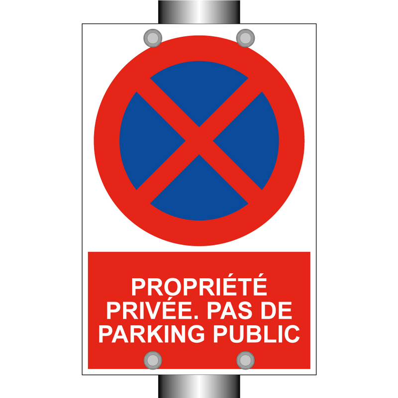 Propriété privée. Pas de parking public