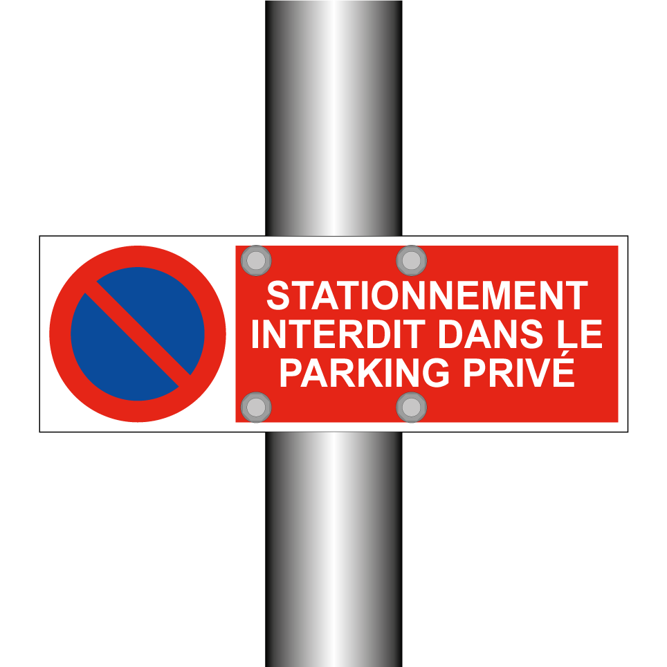 Stationnement interdit dans le parking privé