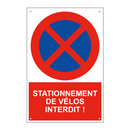 Stationnement de vélos interdit !