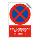 Stationnement de vélos interdit !