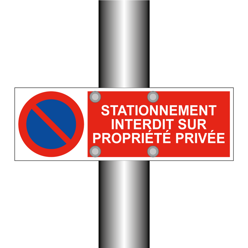 Stationnement interdit sur propriété privée
