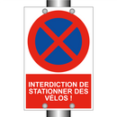 Interdiction de stationner des vélos !