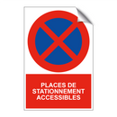 Places de stationnement accessibles
