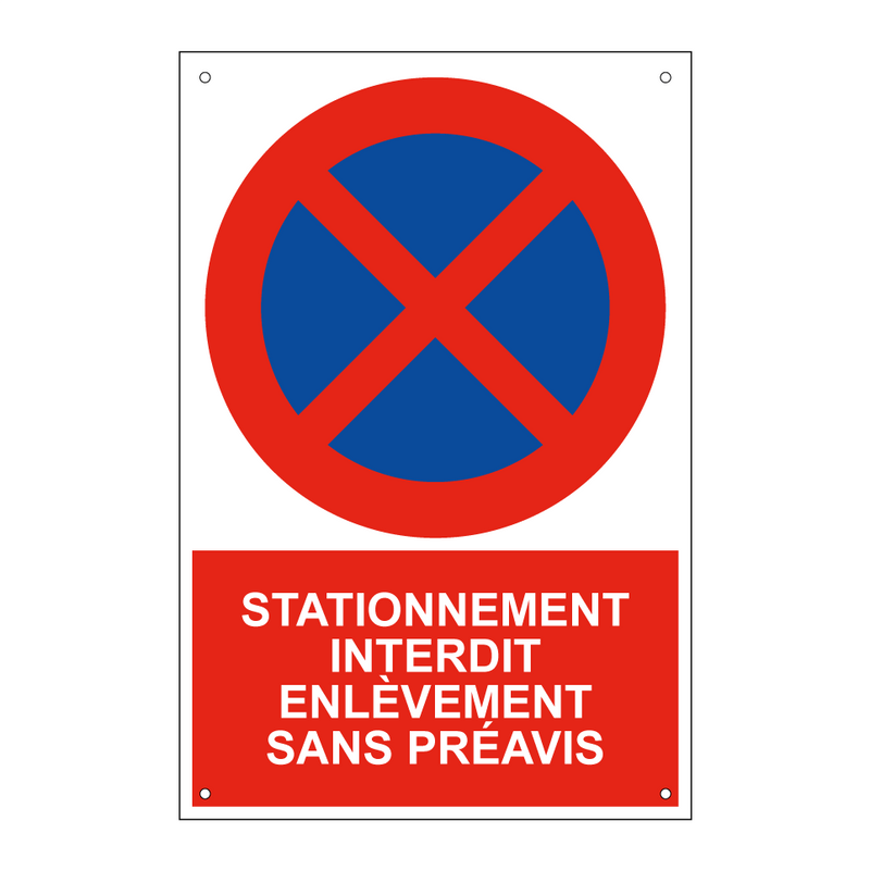 Stationnement interdit enlèvement sans préavis