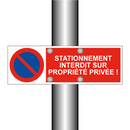 Stationnement interdit sur propriété privée !