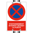 Stationnement interdit devant la porte