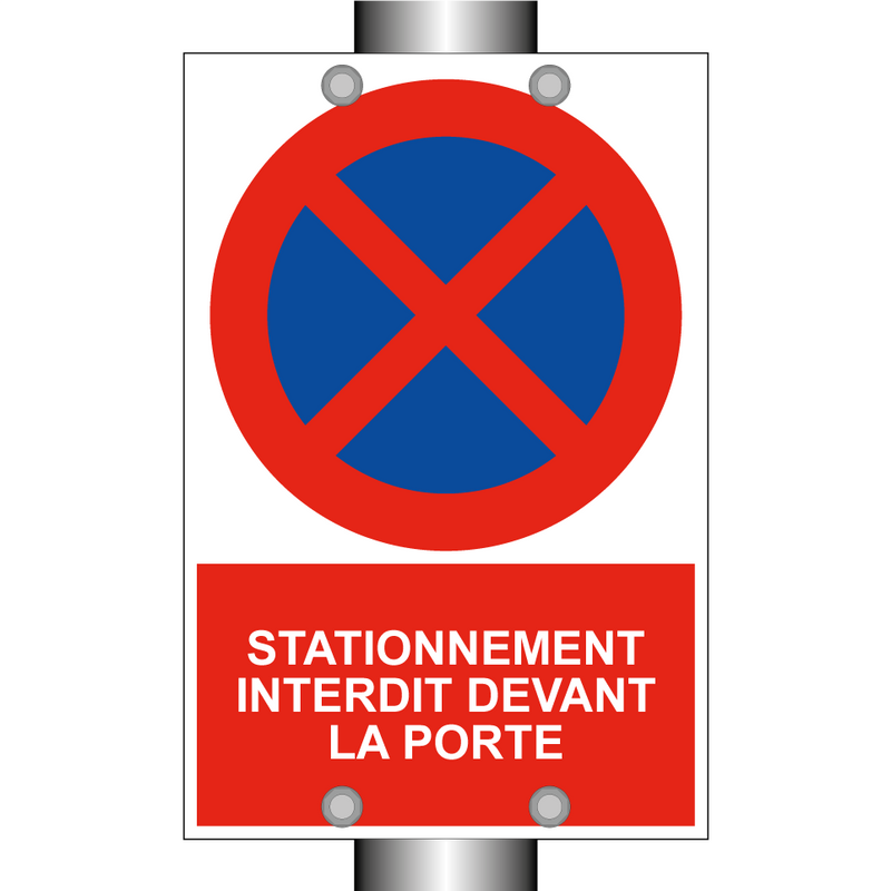 Stationnement interdit devant la porte