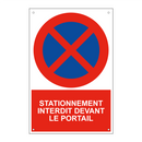 Stationnement interdit devant le portail