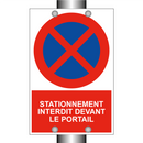 Stationnement interdit devant le portail
