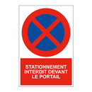 Stationnement interdit devant le portail